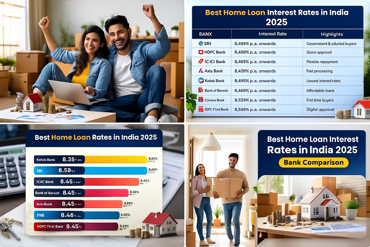Best Home Loan Interest Rates in India 2025 – Bank Comparison